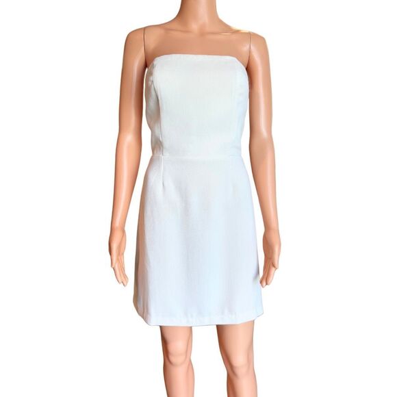 NEW Song of Style Aimee Song Cream Strapless Mini Dress Medium - Picture 3 of 8